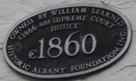 Historic Albany house plaque