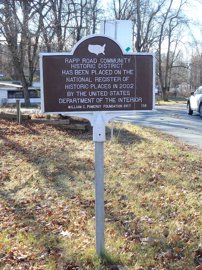 Rapp Road Community
Historic District roadside marker