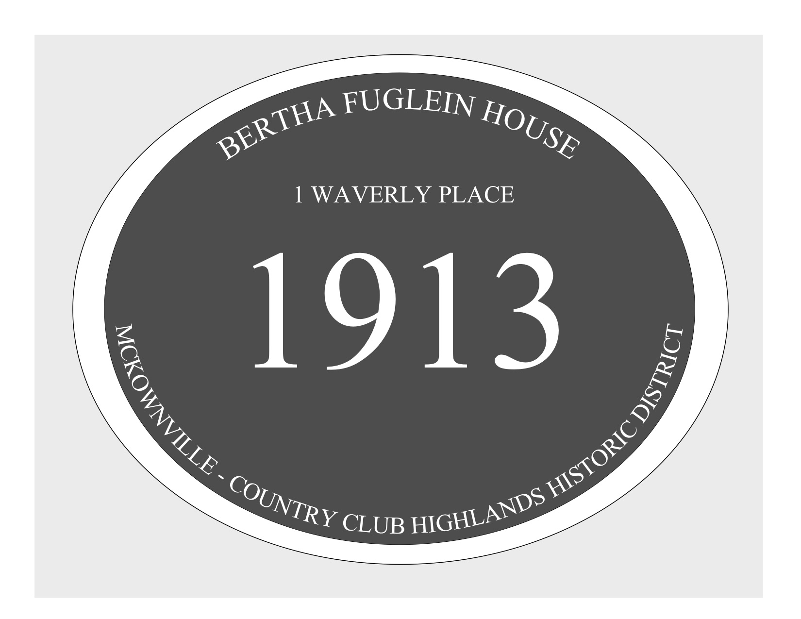 house
plaque draft design McKownville CCH 1 Waverly Pl