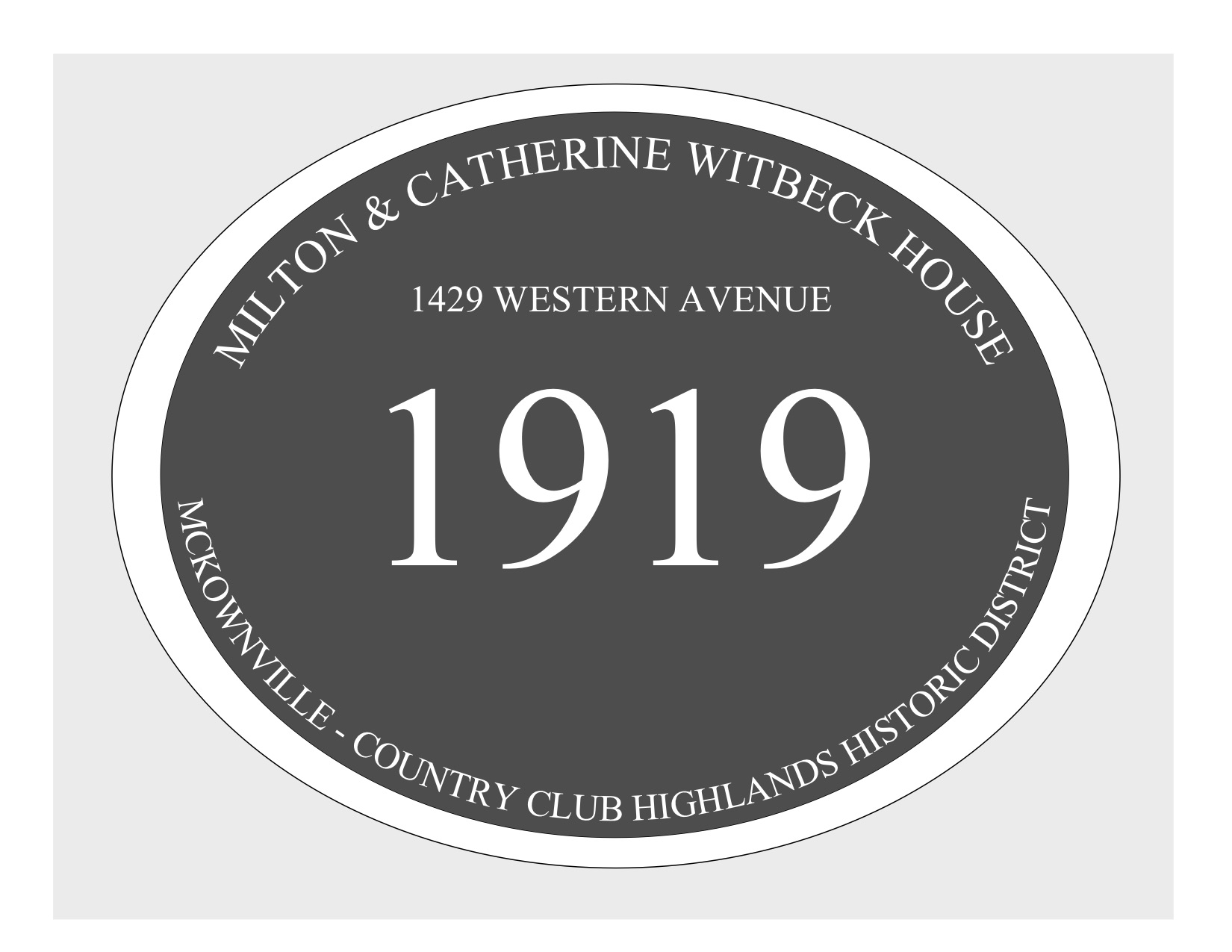 house
plaque draft design McKownville CCH 1429 Western Ave