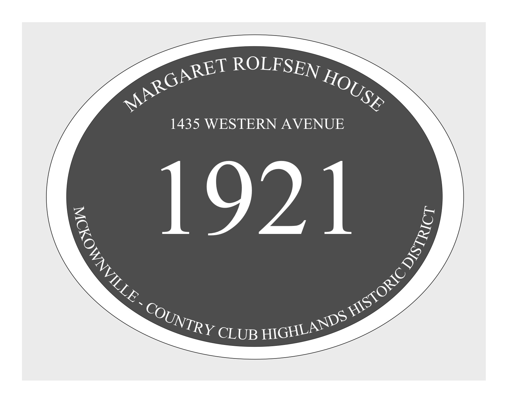 house
plaque draft design McKownville CCH 1435 Western Ave