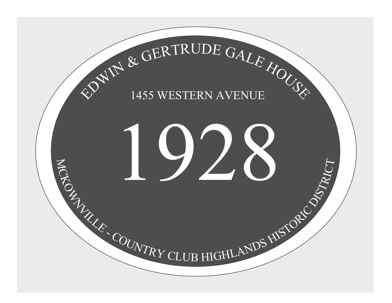 house
plaque draft design McKownville CCH 1455 Western Ave