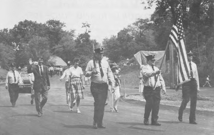 Parade at dedication of
Abele Park