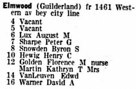 1931 city
directory Elmwood St listing