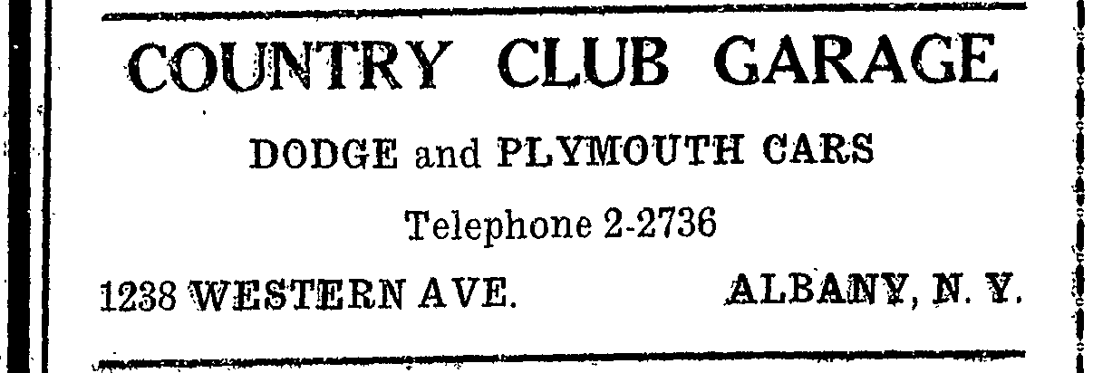 Altamont
      Enterprise 11 Nov 1937 small ad