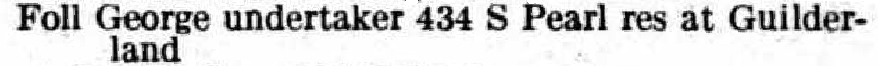 1924 G Foll city
directory listing