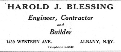 Harold J Blessing
ad 1931 city directory