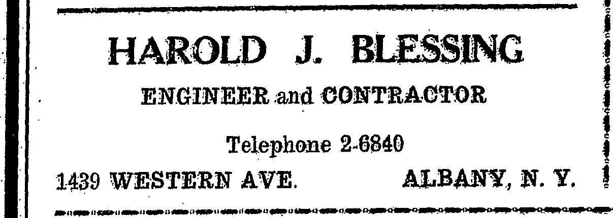 Harold J
Blessing small ad 1937