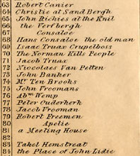 Bleeker
      map settlement numbers