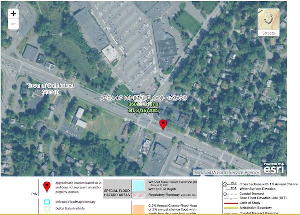 FEMA flood
      hazard map Fuller & Western